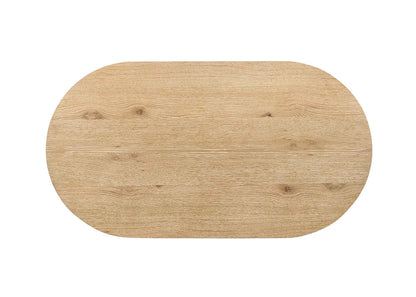 Furniture of America - Halewood - Oval Cocktail Table - Oak - FM4222AK-CO-PK view 4