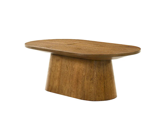 Furniture of America - Halewood - Oval Coffee Table - FM4222WN-CO-PK view 1