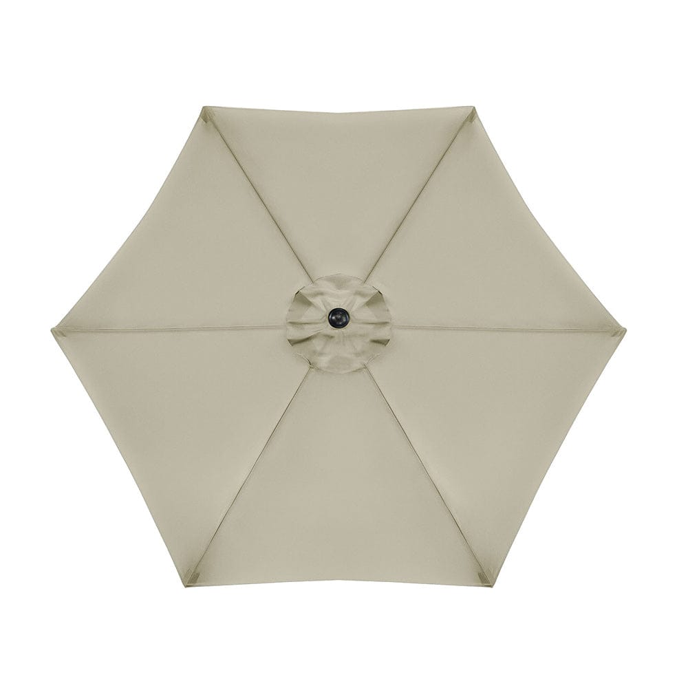 Furniture of America - Halo Round Umbrella in Canvas Stone - GM-3002CS View 3