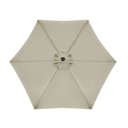 Furniture of America - Halo Round Umbrella in Canvas Stone - GM-3002CS View 3