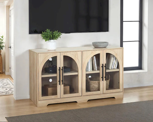 Furniture of America - Halstead - Console - Natural - SL-AC8000NT-3A view 1
