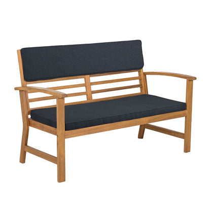 Furniture of America - Hana 4 Pc. Patio Set in Denim Blue/Natural - GM-1020BL-4PK View 2
