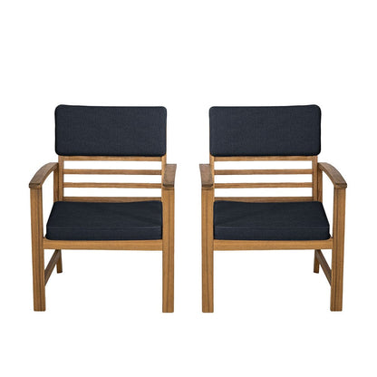 Furniture of America - Hana 4 Pc. Patio Set in Denim Blue/Natural - GM-1020BL-4PK View 4