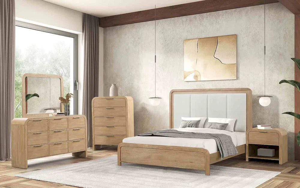 Furniture of America - Handforth - 4 Pc. Queen Bedroom Set w/ Chest - FM7705NT-Q-5PC-CHEST view 1