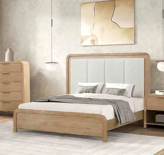 Furniture of America - Handforth - E.King Bed, Natural - FM7705NT-EK-BED view 1