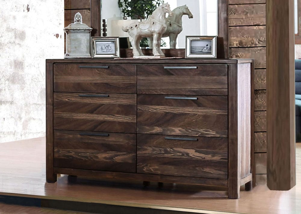 Furniture of America - Hankinson Dresser in Rustic Natural Tone - CM7576D View 1