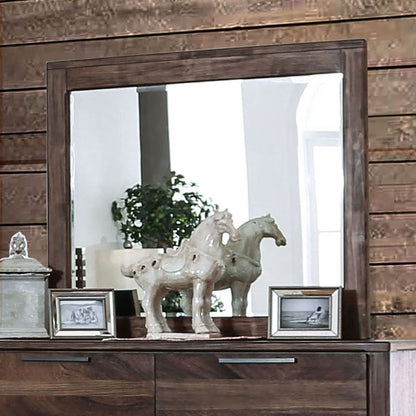Furniture of America - Hankinson Mirror in Rustic Natural Tone - CM7576M View 1