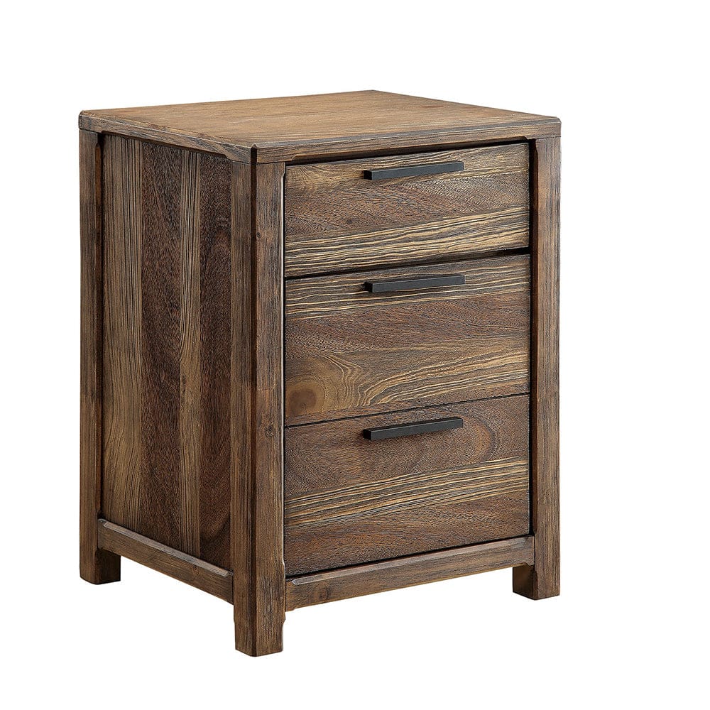 Furniture of America - Hankinson Nightstand in Rustic Natural Tone - CM7576N View 1