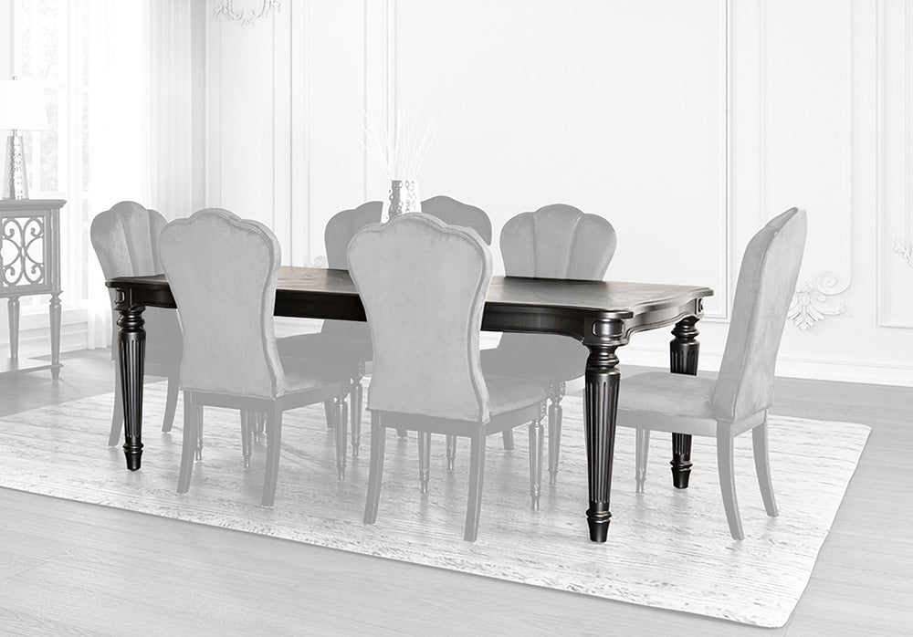 Furniture of America - Hannoria Dining Table in Black - FM3416BK-T View 1