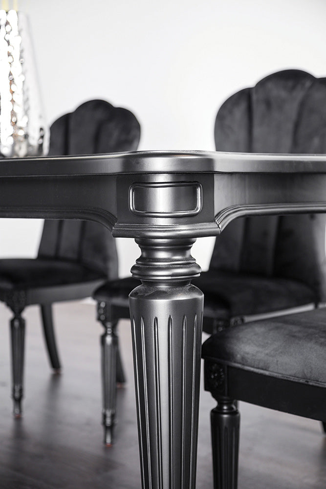 Furniture of America - Hannoria Dining Table in Black - FM3416BK-T View 2