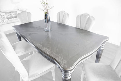 Furniture of America - Hannoria Dining Table in Silver - FM3416SV-T View 1