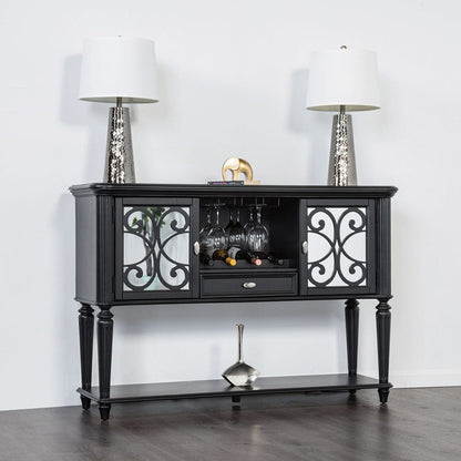 Furniture of America - Hannoria Server in Black - FM3416BK-SV View 1