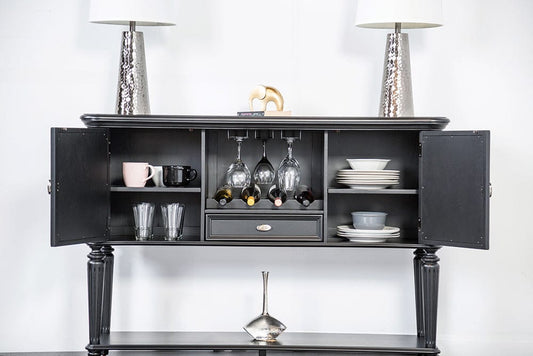Furniture of America - Hannoria Server in Black - FM3416BK-SV View 2
