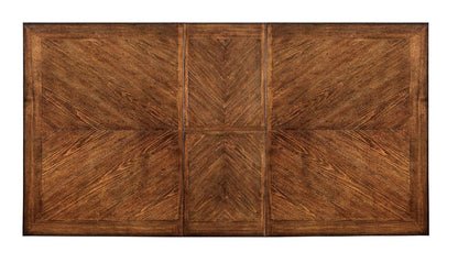 Furniture of America - Harrisburg Dining Table w/ 18" Butterfly Leaf in Vintage White/Dark Oak - CM3216T View 2