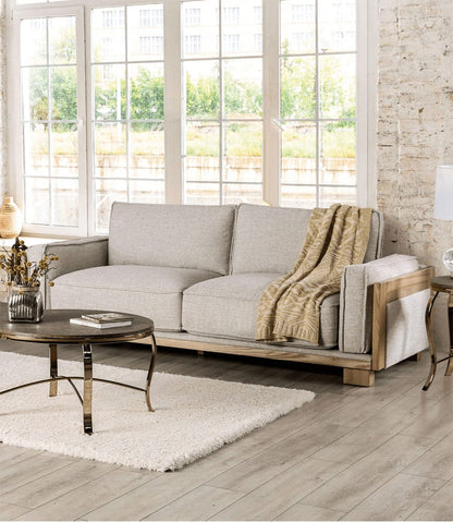 Furniture of America - Harstad Sofa in Light Brown/Natural - CM9983LB-SF View 1