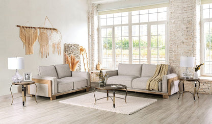 Furniture of America - Harstad Sofa in Light Brown/Natural - CM9983LB-SF View 2