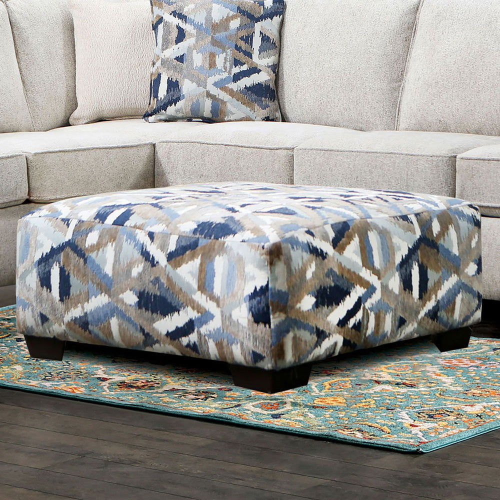 Furniture of America - Heathfield Ottoman in Multi - SM5403-OT View 1