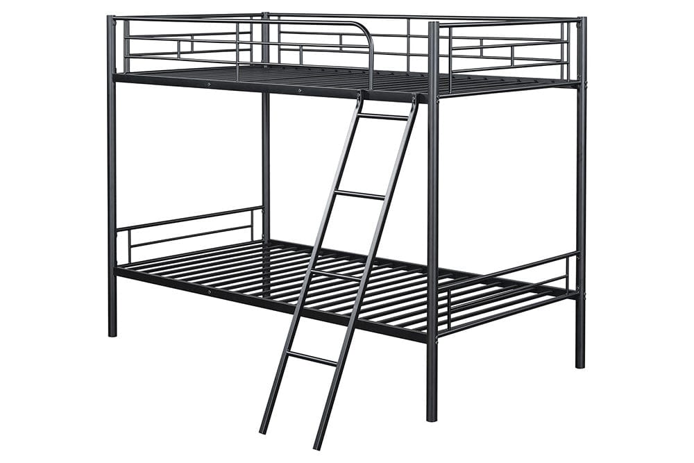 Furniture of America - Hector Twin/Twin Metal Bunk Bed (K/D) in Black - FM-BK903BK-TT View 2