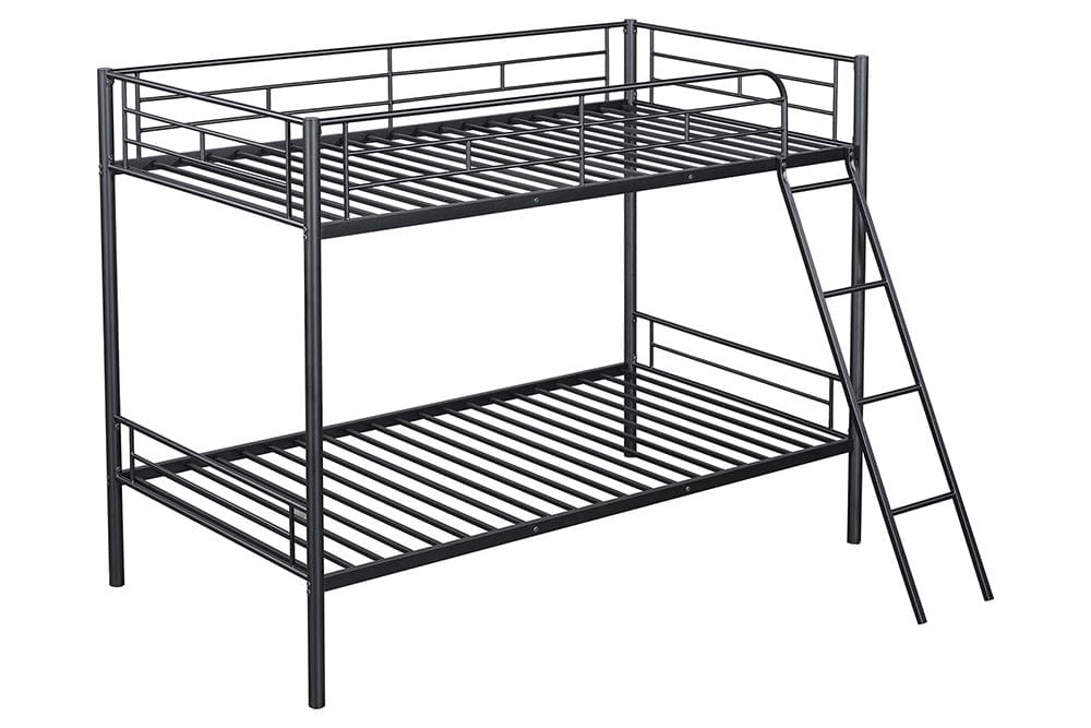 Furniture of America - Hector Twin/Twin Metal Bunk Bed (K/D) in Black - FM-BK903BK-TT View 3
