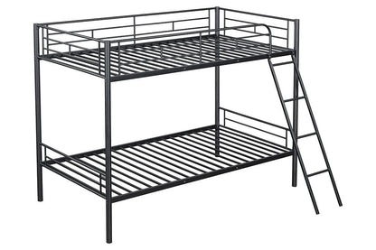 Furniture of America - Hector Twin/Twin Metal Bunk Bed (K/D) in Black - FM-BK903BK-TT View 3