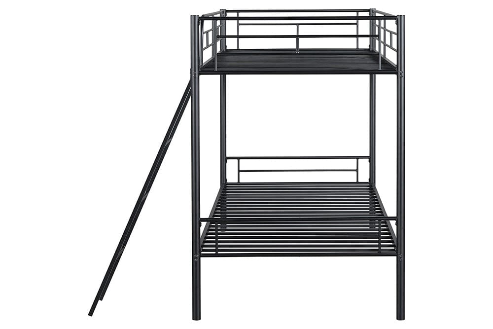 Furniture of America - Hector Twin/Twin Metal Bunk Bed (K/D) in Black - FM-BK903BK-TT View 5
