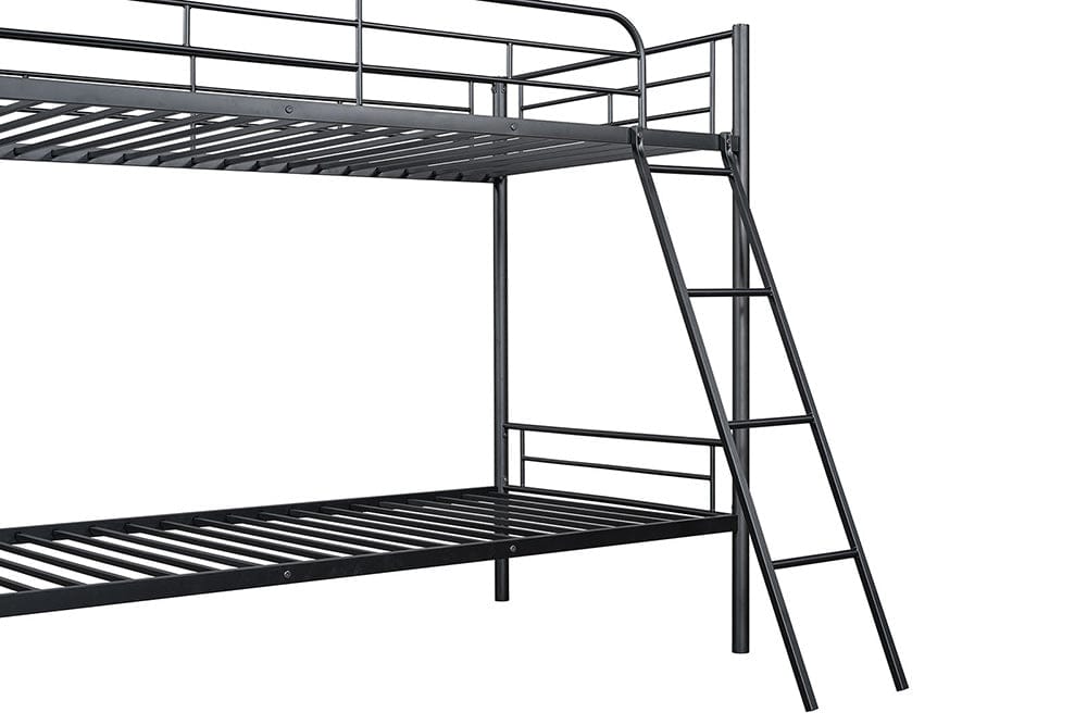 Furniture of America - Hector Twin/Twin Metal Bunk Bed (K/D) in Black - FM-BK903BK-TT View 6