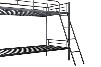 Furniture of America - Hector Twin/Twin Metal Bunk Bed (K/D) in Black - FM-BK903BK-TT View 6