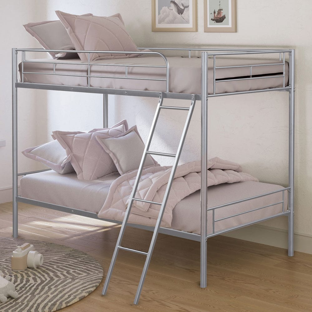 Furniture of America - Hector Twin/Twin Metal Bunk Bed (K/D) in Silver - FM-BK903SV-TT View 1