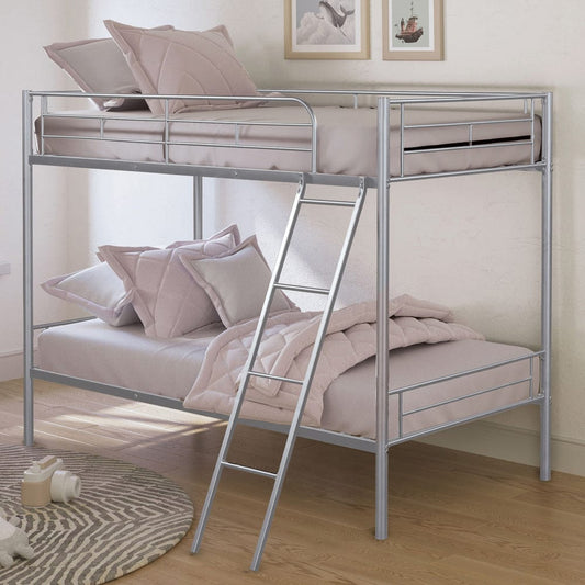 Furniture of America - Hector Twin/Twin Metal Bunk Bed (K/D) in Silver - FM-BK903SV-TT View 1