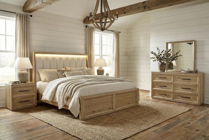 Furniture of America - Helios - 5 Pc. Queen Bedroom Set w/ 2NS - FM74008NT-Q-5PC-2NS view 1