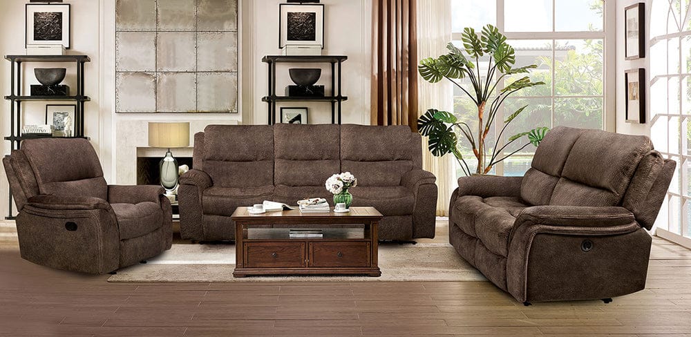 Furniture of America - Henricus Sofa in Dark Brown - CM9911DB-SF View 2