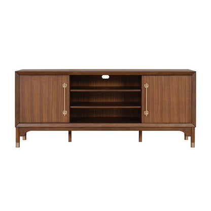 Furniture of America - Hepburne 70" TV Stand in Adjustable Shelves - FM54000WN-TV-70 View 2