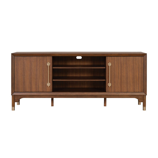 Furniture of America - Hepburne 70" TV Stand in Adjustable Shelves - FM54000WN-TV-70 View 2