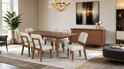Furniture of America - Hepburne Rectangular Dining Table in Soft Round Edge Top - FM34000WN-T View 2