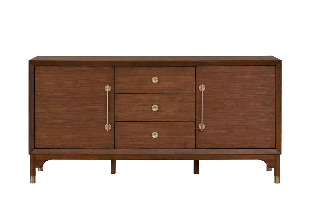 Furniture of America - Hepburne Server in Gold-capped Legs - FM34000WN-SV View 3