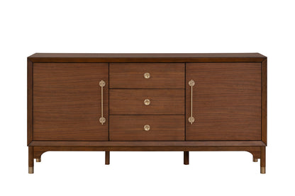Furniture of America - Hepburne Server in Gold-capped Legs - FM34000WN-SV View 3