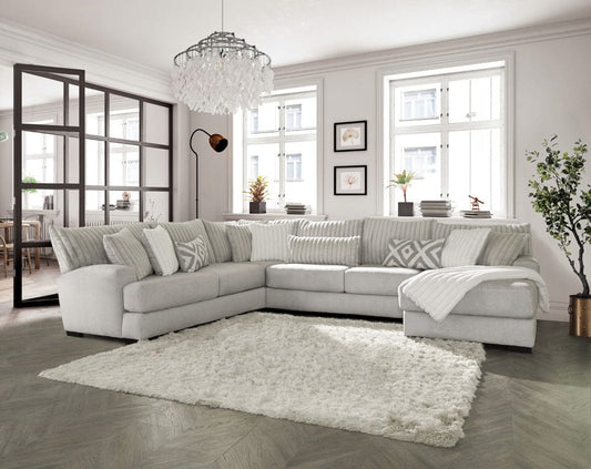 Furniture of America - Hermiston Sectional in Gray - SM5171-SECT View 1