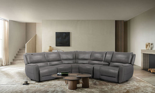 Furniture of America - Hestia Power Sectional in Gray - CM9920GY-SECT-PM View 1