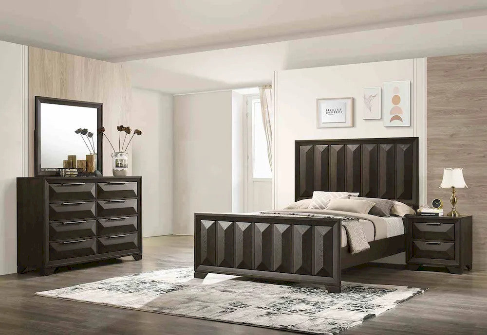 Furniture of America - Hexham - 4 Pc. Queen Bedroom Set w/ 2NS - FM7232BR-Q-5PC-2NS view 1
