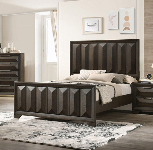 Furniture of America - Hexham E.King Bed in Espresso - FM7232BR-EK-BED View 1