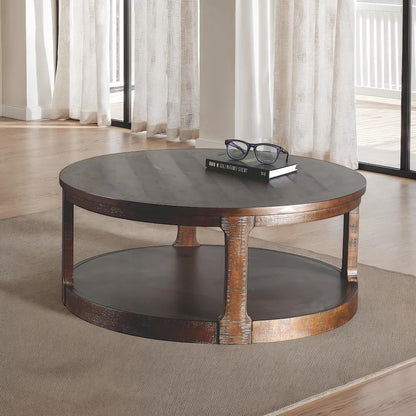 Furniture of America - Hickory - Coffee Table - Distressed Espresso - FM44011ES-C view 1