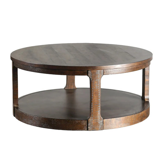 Furniture of America - Hickory - Coffee Table - Distressed Espresso - FM44011ES-C view 2