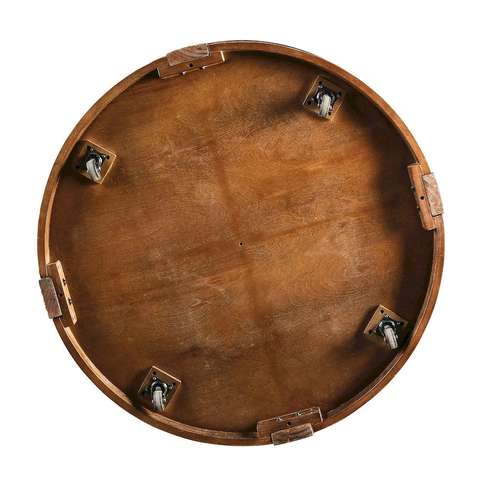 Furniture of America - Hickory - Coffee Table - Distressed Espresso - FM44011ES-C view 4