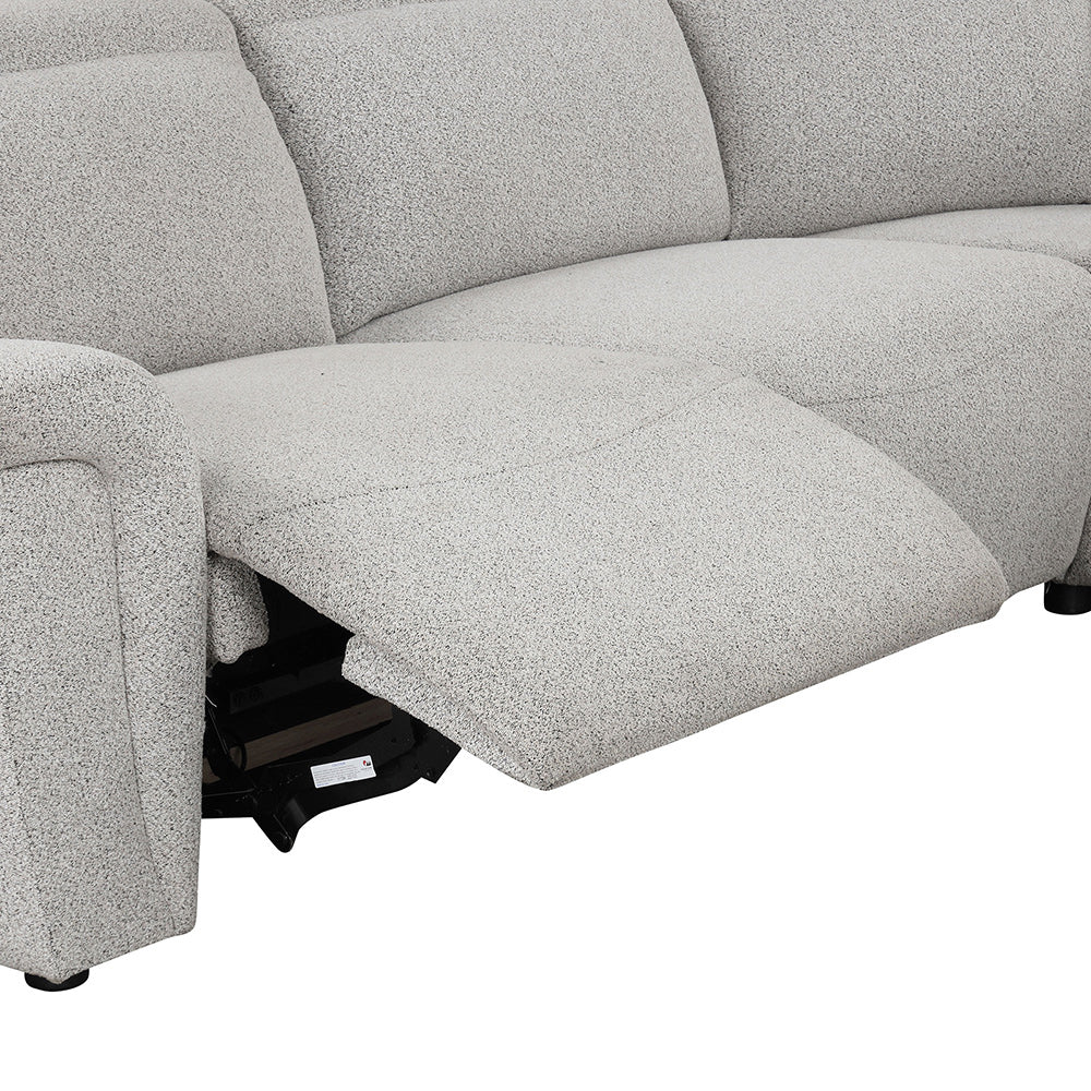 Furniture of America - Hieronimus Power Sectional in Light Gray - FM6014LG-SECT-PM View 6