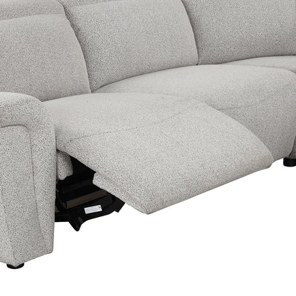Furniture of America - Hieronimus Power Sectional in Light Gray - FM6014LG-SECT-PM View 6