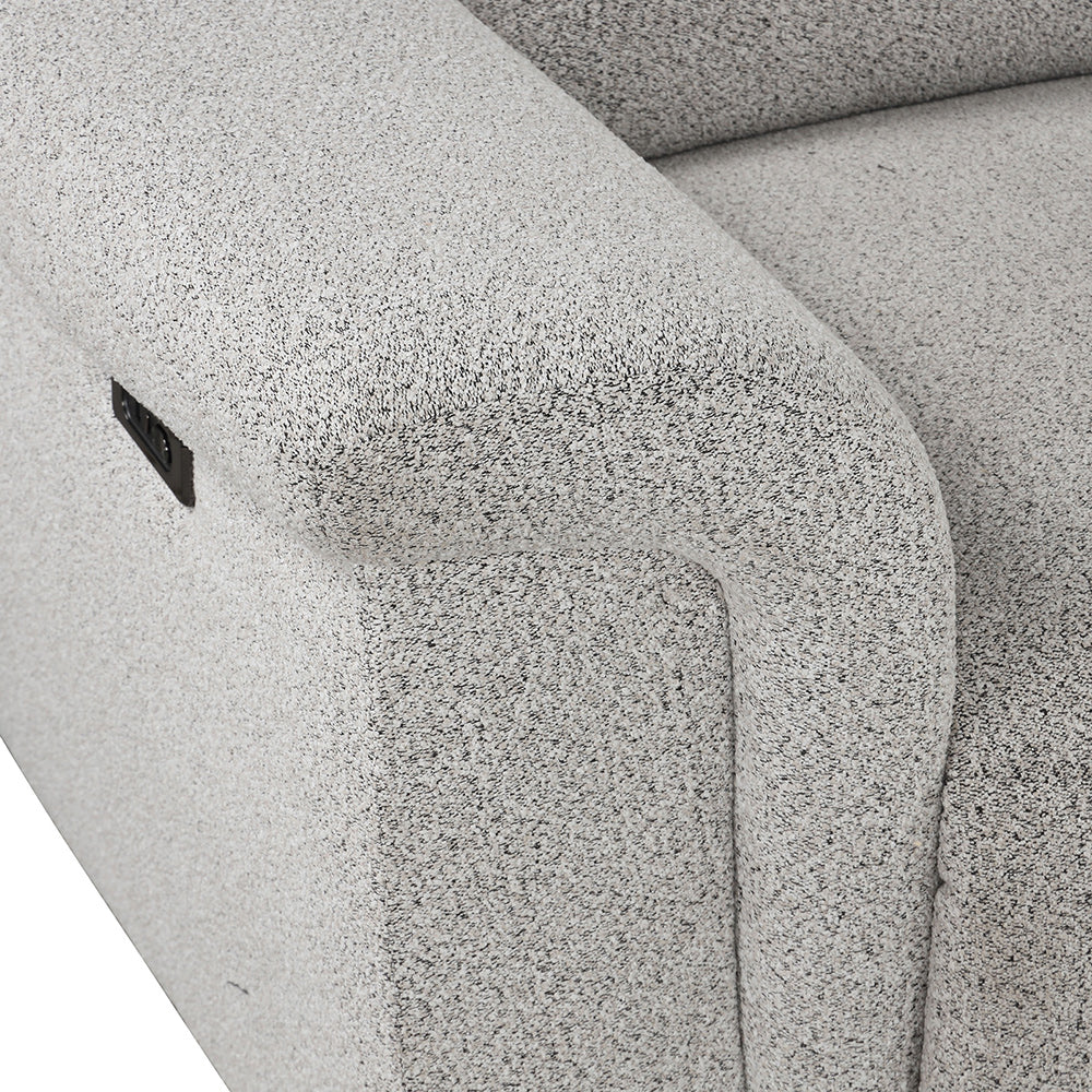 Furniture of America - Hieronimus Power Sectional in Light Gray - FM6014LG-SECT-PM View 8