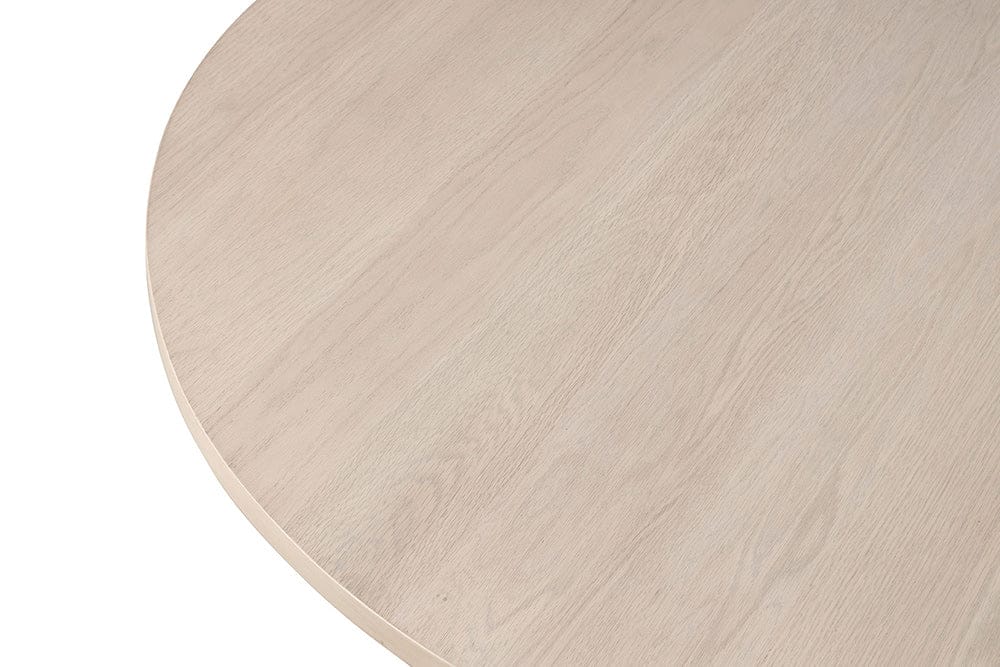Furniture of America - Hines 7 Pc. Oval Dining Set, (6NT Chairs) in White Oak - FM3101NT-OT-7PC-NT View 4