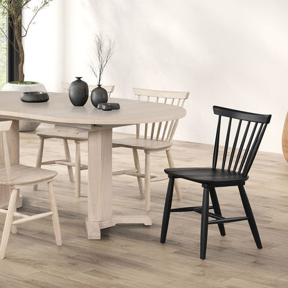 Furniture of America - Hines Oval Dining Table in White Oak - FM3101NT-OT View 3