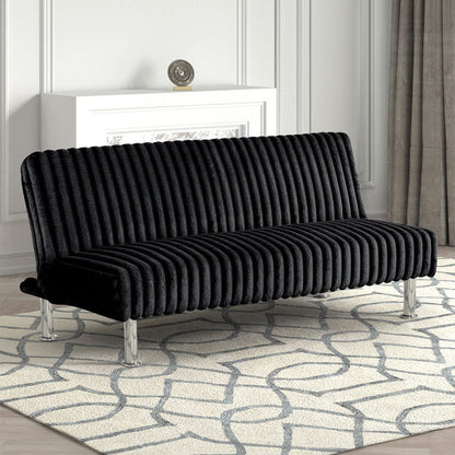 Furniture of America - Hinwil Futon Sofa Bed in Black - FM2903BK View 1