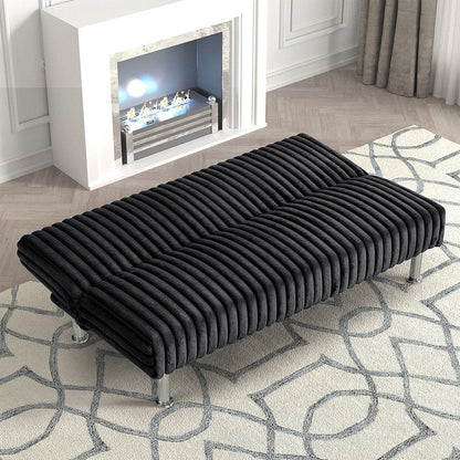 Furniture of America - Hinwil Futon Sofa Bed in Black - FM2903BK View 2